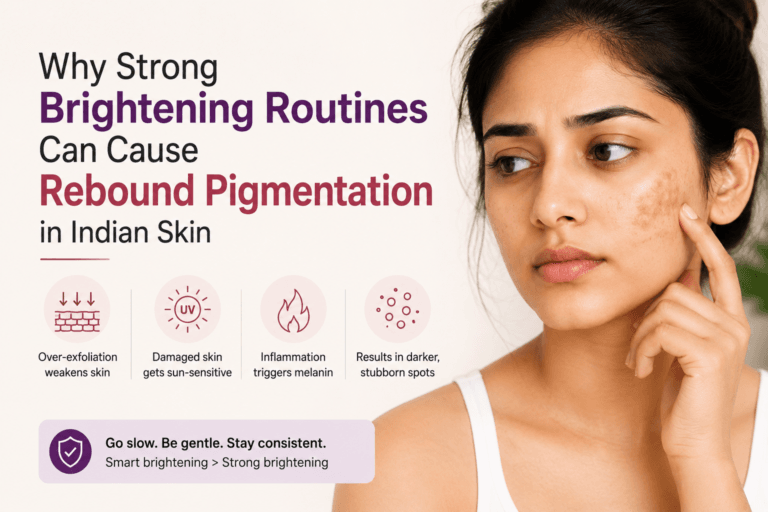 Why Strong Brightening Routines Can Cause Rebound Pigmentation in Indian Skin