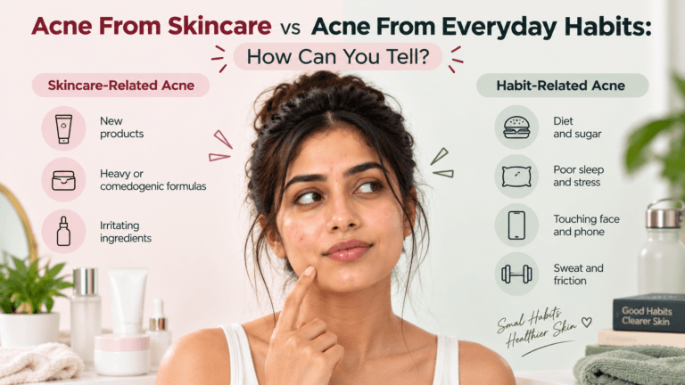 Acne From Skincare vs Acne From Everyday Habits: How Can You Tell?