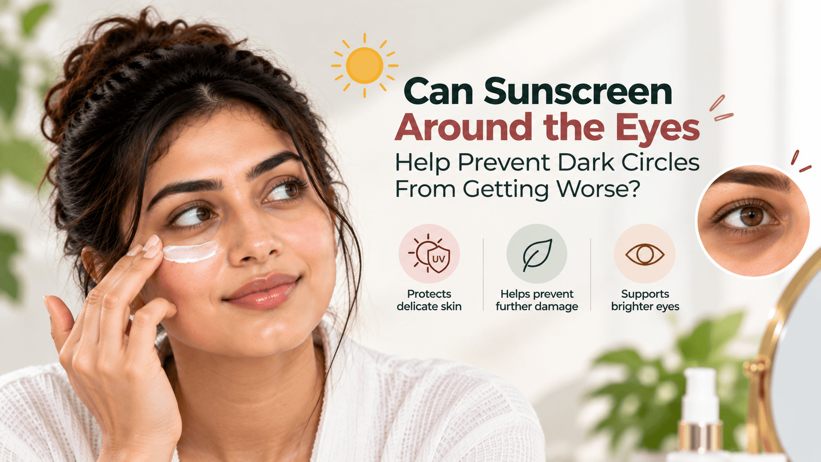 Can Sunscreen Around the Eyes Help Prevent Dark Circles From Getting Worse?